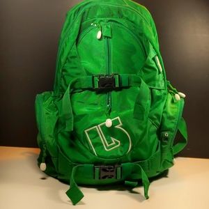 Burton green skate backpack